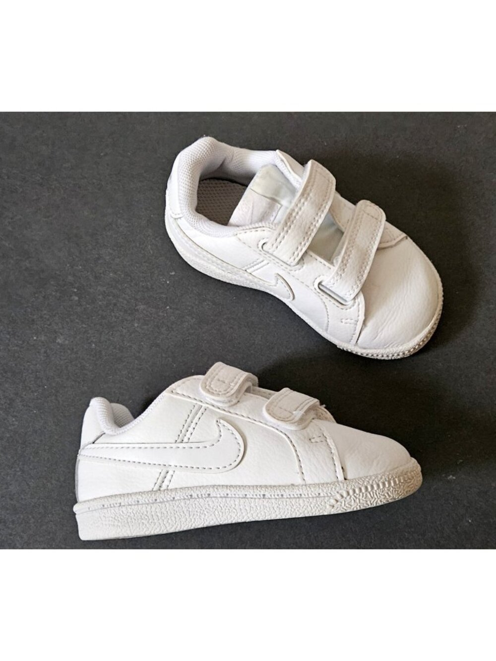 Nike Infant Court Royale 5 Slip On Sneaker Unisex Baby White Shoes
